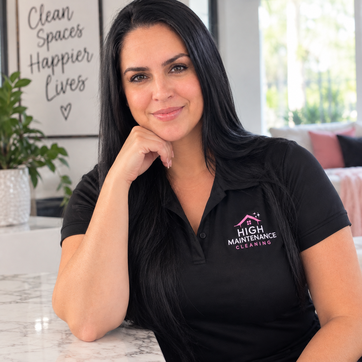 Saranne Ostler, owner of High Maintenance Cleaning